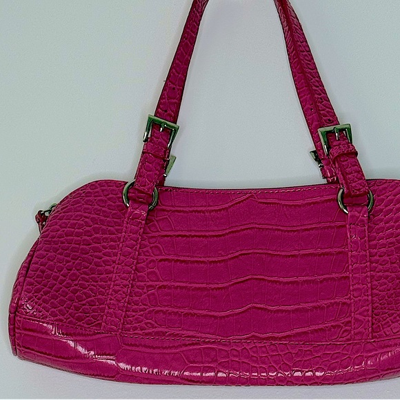 Vintage Pink Faux Leather Shoulder Bag - Picture 2 of 5
